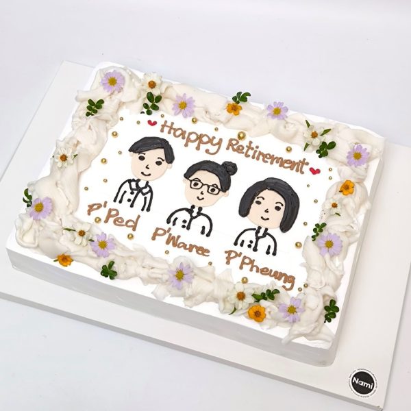 Birthday Square Cake-03 - Image 4