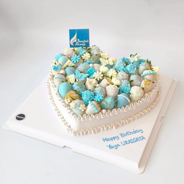 Blue Heart Cake