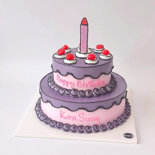 Cartoon candle cake - Image 8