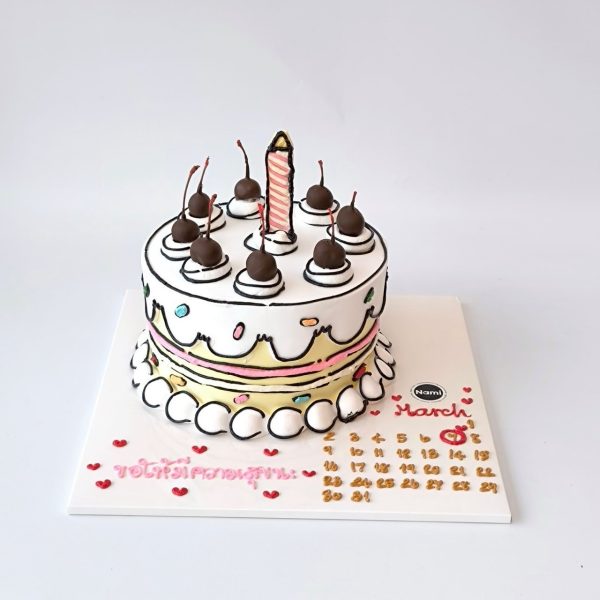 Cartoon candle cake - Image 3