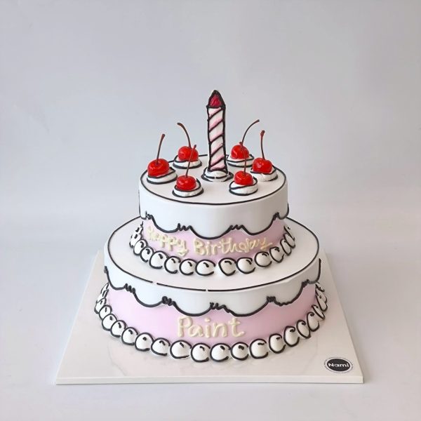 Cartoon candle cake - Image 4
