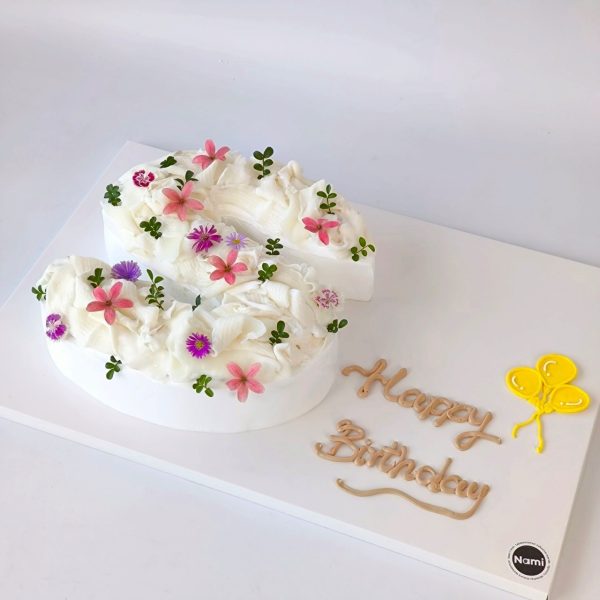 Number Cream Cake - Image 2