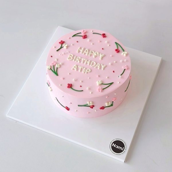 Flower Drawing Cake-01