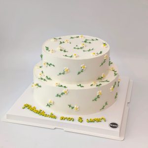 Flower painted cake-03