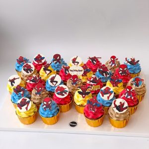 Cartoon Hero Cupcakes