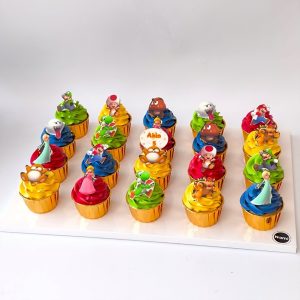 Mario Cartoon Cupcakes