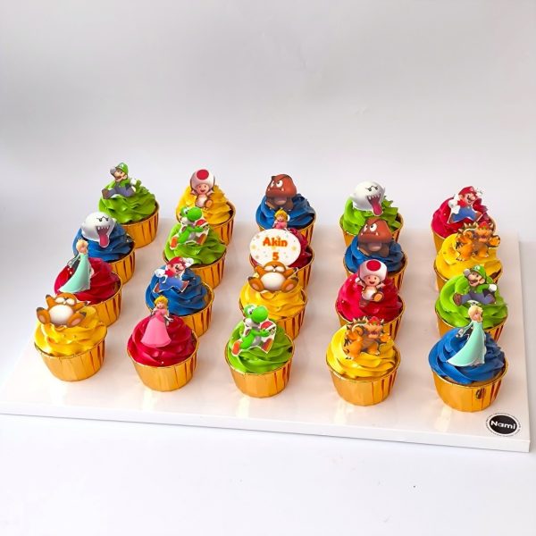 Mario Cartoon Cupcakes