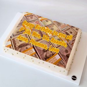 Silver Square Cake