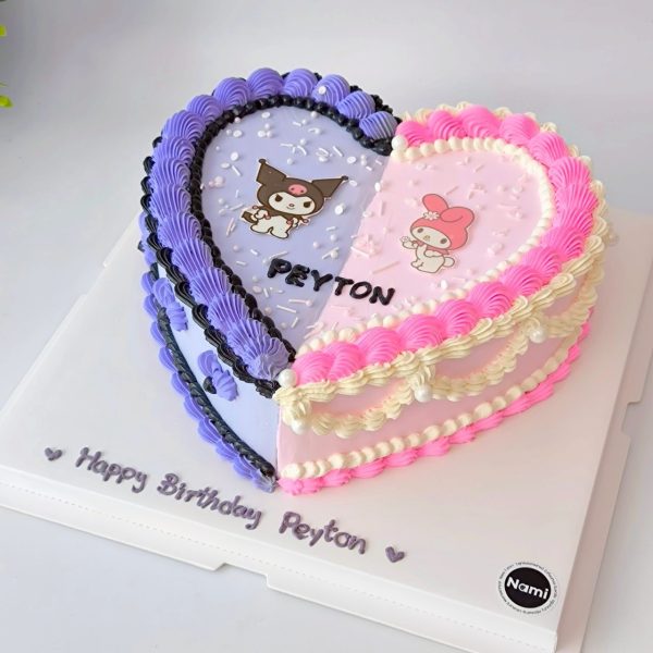 Pink Heart Cake - Image 2