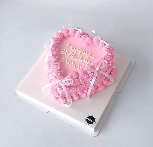 Pink Heart Cake - Image 4