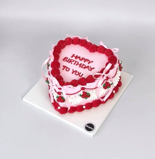 Red Heart Cake - Image 7