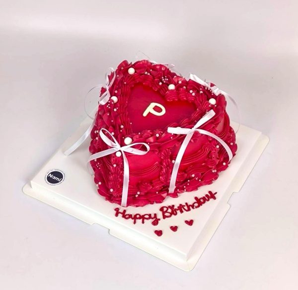 Red Heart Cake - Image 8