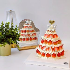 Strawberry Tower Cake
