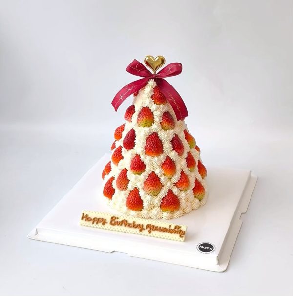 Strawberry Tower Cake - Image 3